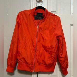 Inso Orange Bomber Jacket - Women's Lightweight Zip-Up